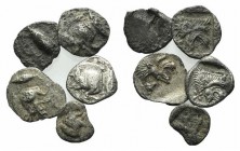 Lot of 5 Greek AR coins, to be catalog. Lot sold as it, no return
