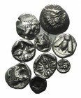 Lot of 8 Greek AR coins, to be catalog. Lot sold as it, no return