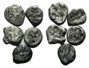 Achaemenid Kings of Persia, c. 455-420 BC. Lot of 5 AR Siglos. Lot sold as it, no returns