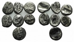 Achaemenid Kings of Persia, c. 455-420 BC. Lot of 7 AR Siglos. Lot sold as it, no returns