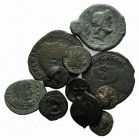Mixed lot of 11 Æ coins, including 6 Greek, 1 Roman Republican, 3 Roman Imperial and 1 Barbaric imitation, to be catalog. Lot sold as is it, no return...