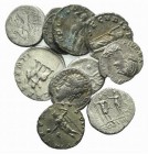 Lot of 10 Roman AR coins, including a Republican Denarius and 9 Imperial (Denarii and Antoninianii), to be catalog. Lot sold as is it, no returns