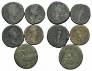Lot of 5 Roman Imperial Æ Sestertii, including a Carpentum issue, Marcus Aurelius and Commodus. Lot sold as is it, no returns