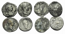 Lot of 4 Roman Imperial AR Denarii to be catalog. Lot sold as it, no returns