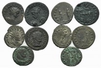 Lot of 5 Roman Antoninianii, including Aurelian, Claudius II, Probus and Maximinus II. Lot sold as it, no returns