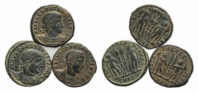 Lot of 3 Roman Imperial AE to be catalog. Lot sold as it, no returns