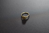Golden finger ring. 3rd-4th cent. AD AV (17.2mm, 3.41g). Plain, no decoration. Intact