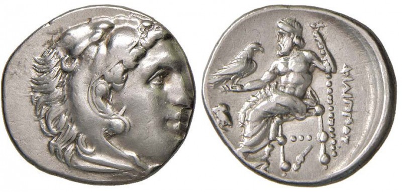 MACEDONIA Filippo III (323-317 a.C.) Dracma (Abydus?) Testa di Eracle a d. – R/ ...