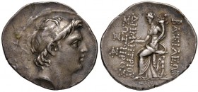 SIRIA Demetrios (161-152 sec. a.C.) Tetradramma – Testa diademata a d. – R/ La Tyche seduta a s. – BMC 9 AG (g 16,65) Graffietti
BB+