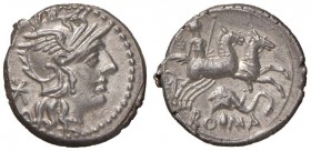 Caecilia – Q. Caecilius Metellus Diadematus - Denario (128 a.C.) Testa di Roma a d. – R/ Giove su quadriga a d., in esergo, testa di elefante e ROMA –...