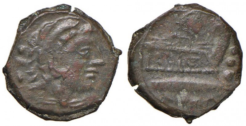Caecilia - Quadrante (128 a.C.) Testa di Ercole a d. – R/ Prua a d. – Cr. 262/4 ...