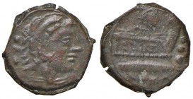Caecilia - Quadrante (128 a.C.) Testa di Ercole a d. – R/ Prua a d. – Cr. 262/4 AE (g 5,24)
MB+