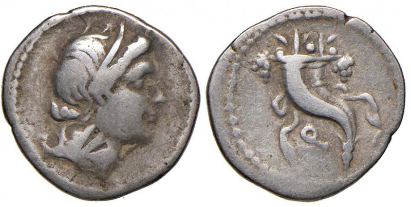 Cornelia – L. Sulla – Denario (81 a.C.) Testa di Venere a d. – R/ Doppia cornuco...