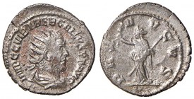 Treboniano Gallo (251-253) Antoniniano (Antiochia) Busto radiato a d. - R/ La Pace stante a s. – RIC 86 MI (g 3,89)
SPL