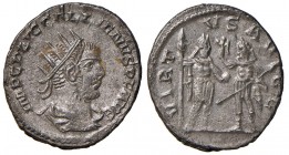 Gallieno (253-268) Antoniniano (zecca asiatica) Busto radiato a s. &ndash; R/ I due imperatori stanti &ndash; RIC 455 MI (g 3,46)
SPL