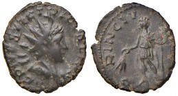 Tetrico II (273-274) Antoniniano – R/ Tetrico stante a s. – cfr. RIC 115 AE (g 2,44)
BB