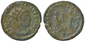 Galerio (305-309) Radiato (Heraclea) R/ L’imperatore e Giove - RIC 16 AE (g 2,22)
MB