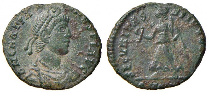 Graziano (367-383) AE - Busto diademato a d. – R/ La Vittoria andante a s. – AE ...