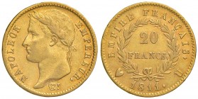 TORINO Napoleone (1804-1814) 20 Franchi 1811 – Gig. 16 AU (g 6,44) R
BB