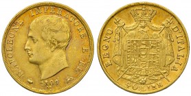 MILANO Napoleone (1805-1814) 40 Lire 1809 puntali aguzzi – Gig. 74 AU (g 12,86)
BB/BB+