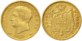 MILANO Napoleone (1805-1814) 20 Lire 1811 puntali aguzzi, 1 su 0 – Gig. 87a AU (g 6,41)
BB/BB+