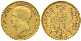MILANO Napoleone (1805-1814) 20 Lire 1813 puntali sagomati, 13 su 00 – Gig. 92a AU (g 6,42)
BB+/SPL