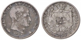 VENEZIA Napoleone (1805-1814) Lira 1812 Puntali aguzzi – Gig. 160 AG (g 4,82)
MB