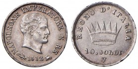 VENEZIA Napoleone (1805-1814) 10 Soldi 1812 V su M - Pag. 26a AG (g 2,48) R
SPL+