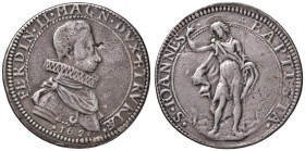 FIRENZE Ferdinando II (1621-1670) Piastra 1628 – MIR 290/6 AG (g 31,60) Da montatura
B