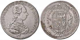 FIRENZE Pietro Leopoldo (1765-1790) Francescone 1790 – MIR 385/8 AG (g 27,01) Macchie, colpetto al bordo
MB+