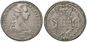FIRENZE Pietro Leopoldo (1765-1790) Mezzo francescone 1787 Falso d’epoca – cfr. MIR 387/3 AG (g 10,01) RR Fusione
MB