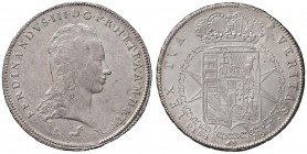 FIRENZE Ferdinando III (1790-1801) Francescone 1797 – MIR 405/6 AG (g 27,33) Graffi di conio
BB+/SPL