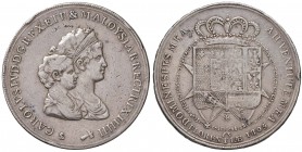 FIRENZE Carlo I di Borbone (1803-1807) Dena 1805 - MIR 422/3 AG (g 39,00) Graffietti diffusi
MB