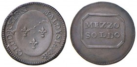 FIRENZE Carlo Lodovico (1803-1807) Mezzo soldo – MIR 430 CU (g 1,41) R Tondello scodellato
BB+