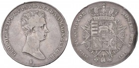 FIRENZE Leopoldo II (1824-1859) Francescone 1834 – MIR 448/2 AG (g 27,26) Colpi e difetto al bordo
qBB