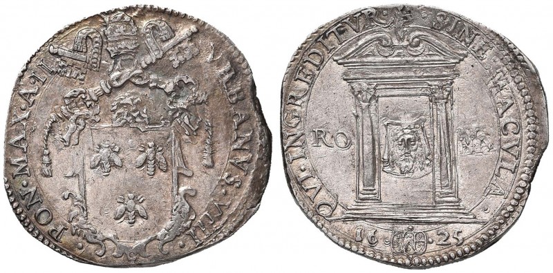 Urbano VIII (1623-1644) Testone 1625 A. II Giubileo – Munt. 48 AG (g 9,61) Consu...