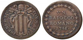 Benedetto XIV (1740-1758) Baiocco 1756 A. XVI – Munt. 177 CU (g 11,26)
BB+