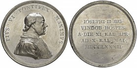 Pio VI (1774-1799) Medaglia 1782 visita a Vienna – Opus: Vinazer MB (g 46,75 – Ø 53 mm)
FDC