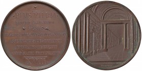 Pio VII (1800-1823) Medaglia 1819 Galleria Chiaramonti – Opus: Mercandetti – Bertuzzi 142 AE (g 122,17 – Ø 68 mm) Macchie al D/ e segni di pulitura al...