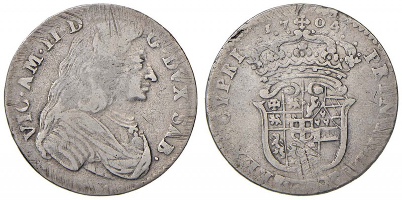 Vittorio Amedeo II (1680-1713) Lira 1704 – MIR 864b MI (g 6,00) Graffi e colpi
...