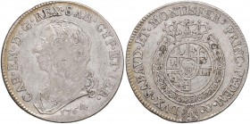 Carlo Emanuele III (1730-1773) Mezzo scudo 1764 – Nomisma 168 AG (g 17,39) R Modeste macchie
MB+