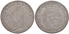 Carlo Emanuele III (1755-1773) Quarto di Scudo 1756 – Nomisma 178 AG
MB/qBB