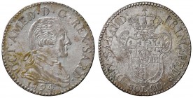 Vittorio Amedeo III (1773-1796) 20 Soldi 1794 – Nomisma 363 MI (g 5,71)
SPL+