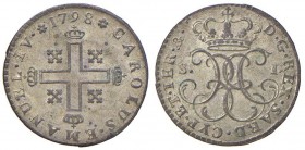 Carlo Emanuele IV (1796-1802) Soldo 1798 – Nomisma 491 MI (g 1,82)
SPL