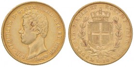 Carlo Alberto (1831-1849) 20 Lire 1840 G – Nomisma 652 AU 
BB