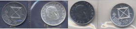 REPUBBLICA ITALIANA 100 Lire 1974 Marconi Prova – Gig. P7 AG RR In confezione originale con l’esemplare normale in acmonital
FDC