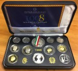 REPUBBLICA ITALIANA (1947-) Divisionale 1998. Dodici pezzi proof. In confezione originale da zecca deteriorata all’esterno
FS
