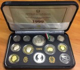 REPUBBLICA ITALIANA (1947-) Divisionale 1999. Dodici pezzi proof. In confezione originale da zecca
FS