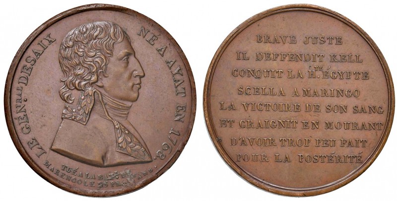 SELEZIONE DI MEDAGLIE DELL’ETÀ NAPOLEONICA Medaglia 1800 In morte del Gen.le Des...