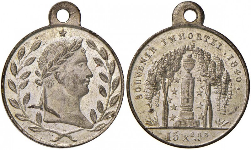 SELEZIONE DI MEDAGLIE DELL’ETÀ NAPOLEONICA Medaglia 1840 Napoleone agli Invalidi...
